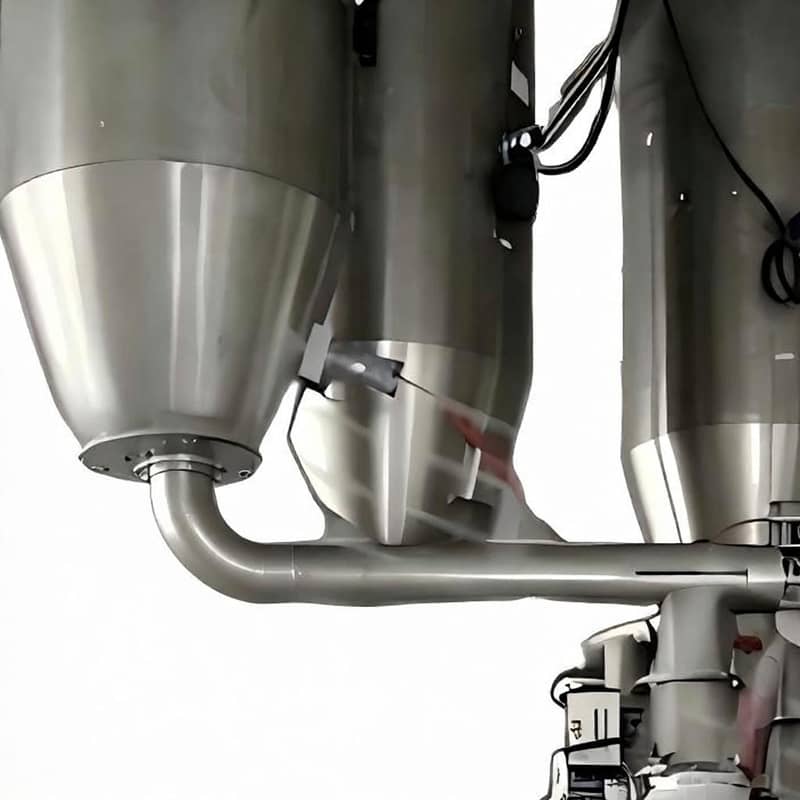 Automatic weighing batching system with PLC control